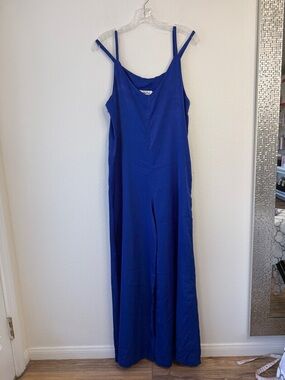 Bright Royal Blue Spaghetti Strap Jumpsuit